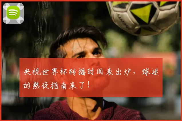 央视世界杯转播时间表出炉，球迷的熬夜指南来了！